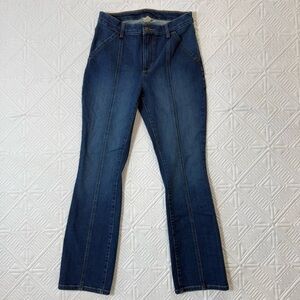 Duluth Trading Co Dark Blue Flare Jeans Size 4